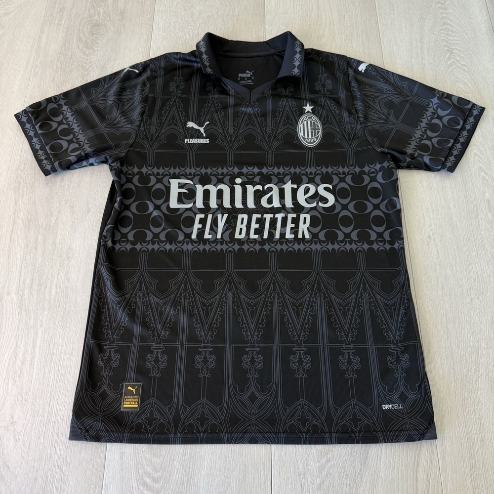 Puma AC Milan Pleasures Authentic 2023/24 Fourth Soccer Jersey Size M 776064_01